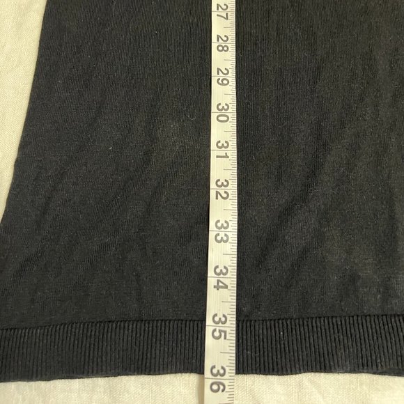 Lauren Ralph Lauren Women's Black Cardigan Dress Long Sleeve Ruffle Size M - Picture 9 of 9